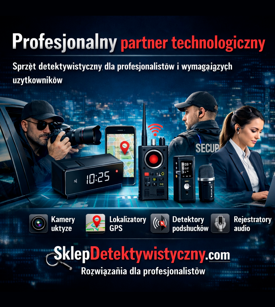 Profesjonalny sprzęt detektywistyczny i technologie bezpieczeństwa